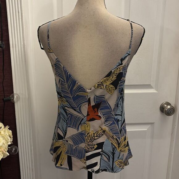 Scanlan Theodore Tropical Print Spaghetti Strap Top, US8 - Picture 5 of 8